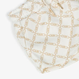 Michael Kors Kids-Girls Elegant Ivory & Beige Shorts | Childrensalon Outlet