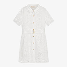 Michael Kors Kids-Girls Elegant Ivory Lace Dress | Childrensalon Outlet