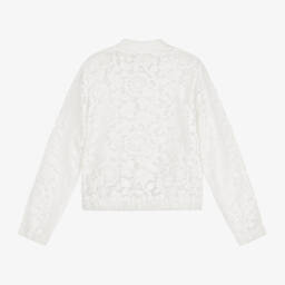 Michael Kors Kids-Элегантный кремовый кружевной жакет для девочек | Childrensalon Outlet