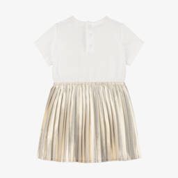 Michael Kors Kids-Girls' Golden Ivory Shimmering Dress | Childrensalon Outlet