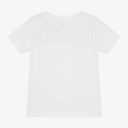 Michael Kors Kids-Girls Ivory Cotton T-Shirt | Childrensalon Outlet