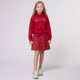 Michael Kors Kids-Girls Ivory Gold Sporty Sneakers | Childrensalon Outlet