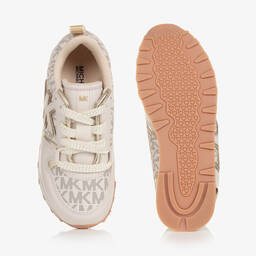 Michael Kors Kids-Кремовые кроссовки со шнурками для девочек | Childrensalon Outlet