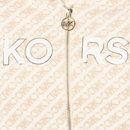 Michael Kors Kids- Girls Ivory Zip-Up Hooded Top | Childrensalon Outlet