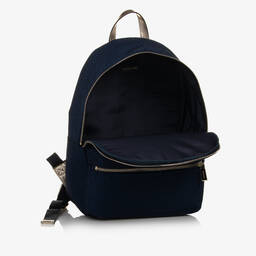 Michael Kors Kids-Girls Navy Blue & Gold Backpack | Childrensalon Outlet