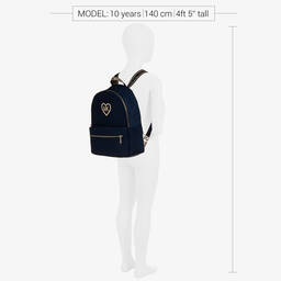 Michael Kors Kids-Girls Navy Blue & Gold Backpack | Childrensalon Outlet
