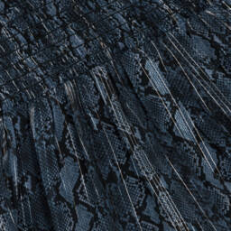 Michael Kors Kids-Girls Navy Snake Pattern Dress | Childrensalon Outlet