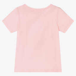 Michael Kors Kids-Girls Pink Sequin Heart Logo T-Shirt | Childrensalon Outlet