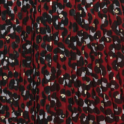 Michael Kors Kids-Girls Red Pleated Chiffon Skirt | Childrensalon Outlet