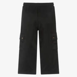 Michael Kors Kids-Girls Satin Black Cargo Pants | Childrensalon Outlet