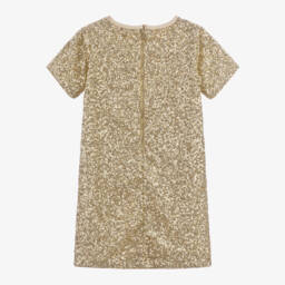 Michael Kors Kids-Girls Shimmering Golden Sequin Dress | Childrensalon Outlet
