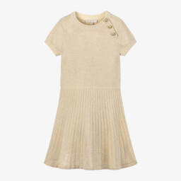 Michael Kors Kids-Girls Shimmering Knit Pleated Gown | Childrensalon Outlet