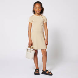 Michael Kors Kids-Girls Shimmering Knit Pleated Gown | Childrensalon Outlet