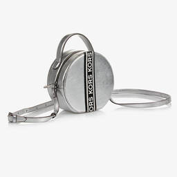 Michael Kors Kids-Girls Silver Round Shoulder Bag (18cm) | Childrensalon Outlet