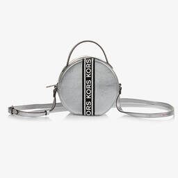 Michael Kors Kids-Girls Silver Round Shoulder Bag (18cm) | Childrensalon Outlet