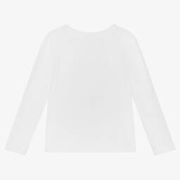 Michael Kors Kids-Girls White Cotton Logo T-Shirt | Childrensalon Outlet