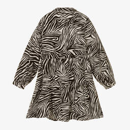 Michael Kors Kids-Ivory & Black Zebra Shirt Dress | Childrensalon Outlet