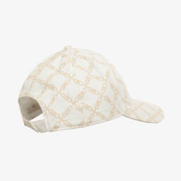 Michael Kors Kids-Ivory Girls Luxury Logo Hat | Childrensalon Outlet