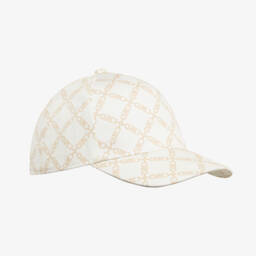 Michael Kors Kids-Ivory Girls Luxury Logo Hat | Childrensalon Outlet