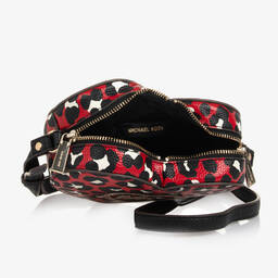 Michael Kors Kids-Red Leopard Print Heart Bag (18cm) | Childrensalon Outlet