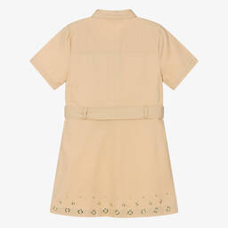 Michael Kors Kids-Teen Girls Beige Cotton Dress | Childrensalon Outlet