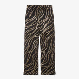 Michael Kors Kids-Teen Girls Black & Gold Trousers | Childrensalon Outlet