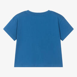 Michael Kors Kids-Teen Girls Blue Organic Cotton T-Shirt | Childrensalon Outlet