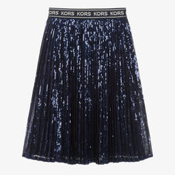 Michael Kors Kids-Teen Girls Blue Sequin Skirt | Childrensalon Outlet