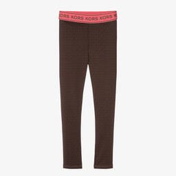 Michael Kors Kids-Teen Girls Brown Leggings | Childrensalon Outlet