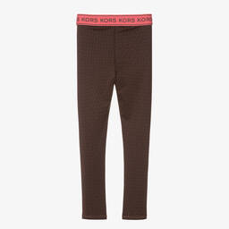 Michael Kors Kids-Teen Girls Brown Leggings | Childrensalon Outlet