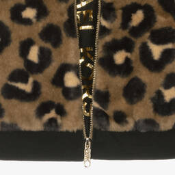 Michael Kors Kids-Teen Girls Brown Leopard Print Jacket | Childrensalon Outlet