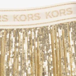 Michael Kors Kids-Teen Girls Gold Sequin Skirt | Childrensalon Outlet