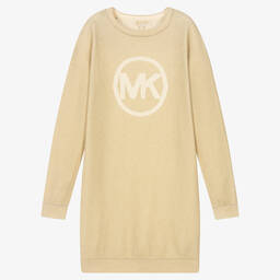 Michael Kors Kids-Teen Girls Gold Sweater Dress | Childrensalon Outlet