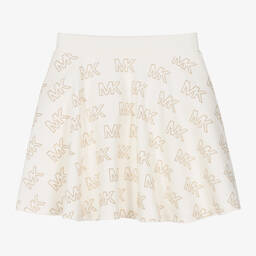Michael Kors Kids-Teen Girls Ivory Studded Jersey Skirt | Childrensalon Outlet