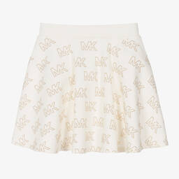 Michael Kors Kids-Teen Girls Ivory Studded Jersey Skirt | Childrensalon Outlet