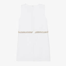 Michael Kors Kids-Teen Girls White Crêpe Shift Dress | Childrensalon Outlet