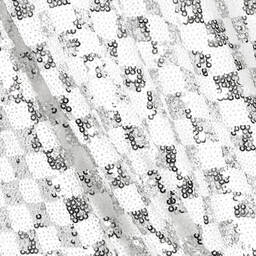 Michael Kors Kids-Бело-серебристое платье в клетку с пайетками | Childrensalon Outlet