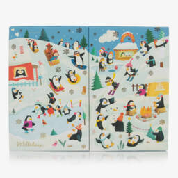 Milledeux-Girls Blue Penguin Hair Advent Calendar | Childrensalon Outlet