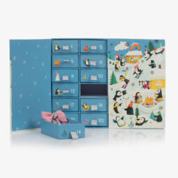 Milledeux-Girls Blue Penguin Hair Advent Calendar | Childrensalon Outlet