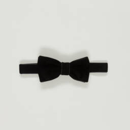 Milledeux-Preloved Boys Black Velvet Bow Tie (10cm)  | Childrensalon Outlet
