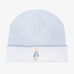 Mini-la-Mode-Blue Peter Rabbit Pima Cotton Hat | Childrensalon Outlet