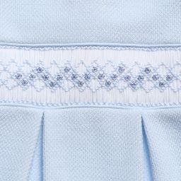 Mini-la-Mode-Smocked Pima Cotton Babygrow | Childrensalon Outlet