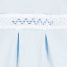 Mini-la-Mode-Smocked Pima Cotton Babygrow | Childrensalon Outlet