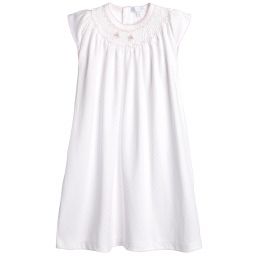 Mini-la-Mode-White Pima Cotton Nightdress | Childrensalon Outlet