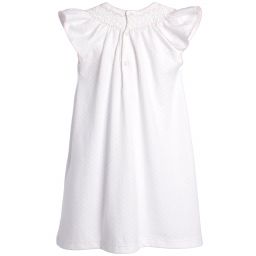 Mini-la-Mode-White Pima Cotton Nightdress | Childrensalon Outlet