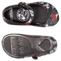 Mini Melissa-Black Disney Jelly Shoes  | Childrensalon Outlet