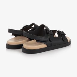 Mini Melissa-صندل جيلي لون أسود | Childrensalon Outlet