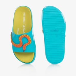 ميني ميليسا-شبشب سلايدرز جيلي لون أزرق تركواز | Childrensalon Outlet