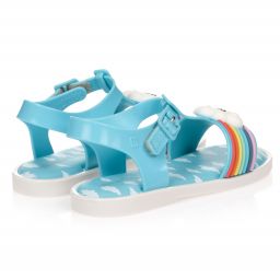 Mini Melissa-Blue Jelly Sandals | Childrensalon Outlet