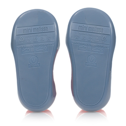 Mini Melissa-Blue Rainbow Sock Jelly Shoes | Childrensalon Outlet